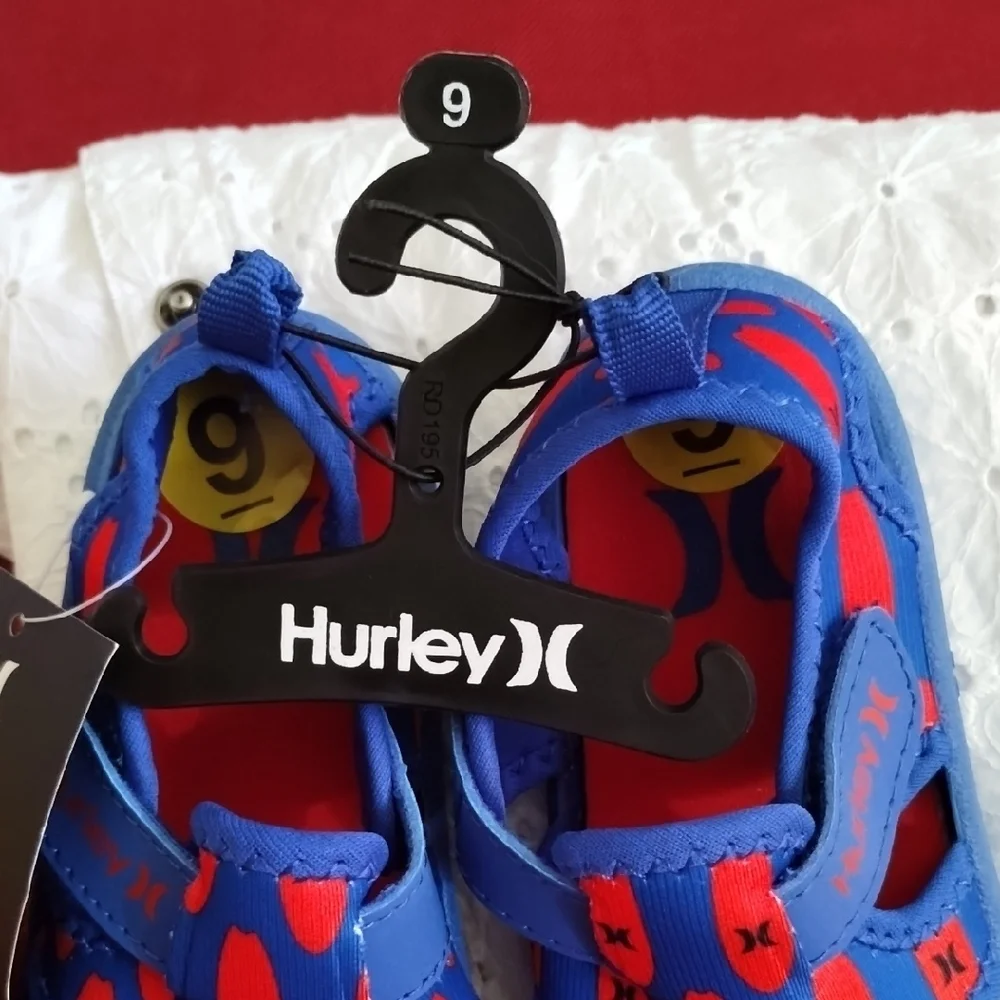 Hurley Kids Vibrant Blue and Red Sandals